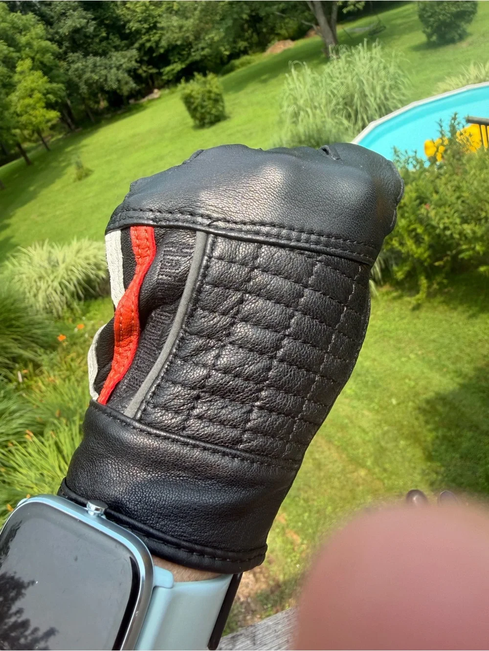 Harley-Davidson Genuine Goatskin Leather Motorcycle Riding Gloves Black M